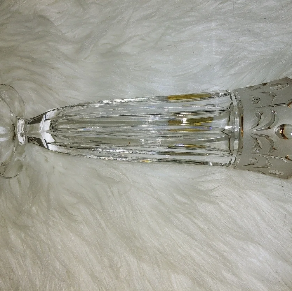 Vintage Anna Hutte Crystal Germany Vase